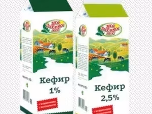 Кефир 1%, 2,5% пюр-пак оптом