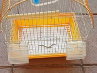 Quş qəfəsi – yarımdairəvi üst hissəli, metal barmaqlıqlı model — Foto 4