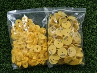 Maldarçılıq üçün plastik qulaq nişanları (nömrəli) - Tətbiq: inək — photo 1