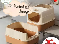 Məhsul: İki funksiyalı BioTualet – pişiklər üçün qapalı qum qutusu — عکس 2