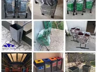 Urne și tomberoane din metal pentru deșeuri/металлические урны и контейнеры для мусора. — عکس 3