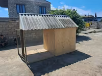 Taxta toyuq/heyvan yuvası və açıq volyer - Material: kontrplak və — عکس 3