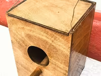 Taxta quş yuvası/küçəciyi - Material: təbii taxta, hamar cilalanmış — عکس 1