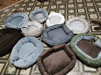 Ev heyvanları üçün yumşaq yataqlar - Model: dairəvi və oval formalar — عکس 1