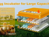Yeni tam avtomatik inkubator 120 yumurta.Akumlyator 12V qoşulma — foto 5