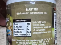 Profesional krevetka yemləri Shrimps Forever Barley Mix 50g - Tərkib — fotografija 3