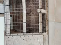 Taxta və məftil torlu quş qəfəsi/yuvalıq - Material: qalın kontrplak — عکس 3