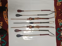 Комплект конной амуниции ручной работы. В наборе: - Плётки/хлыстики — Foto 1