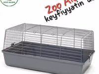 Dovşan qəfəsi – böyük ölçü - Ölçülər: 78 x 40 x 47 sm - Geniş, havadar — عکس 3