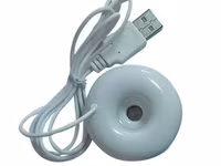 Увлажнитель воздуха от USB - Пончик, белый Использовать аксессуар — تصویر 1