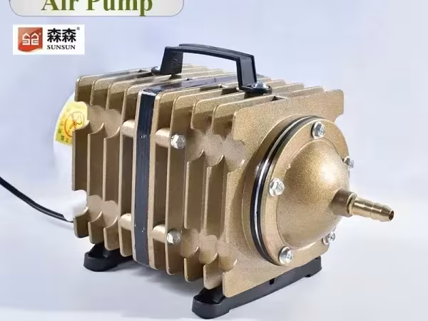 Компрессор 90 л/м 120W 220V аэратор поршневой для пруда УЗВ