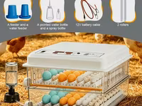 120 yumurtalı, ikiqat enerji mənbəli inkubator - 5 çıxartma rejimi: 4 — عکس 3