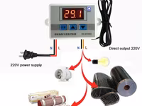 Термостаты на 220V, на 12V Термореле Терморегуляция Термометры электронные по 79 лей Выносной датчик — รูปภาพ 2