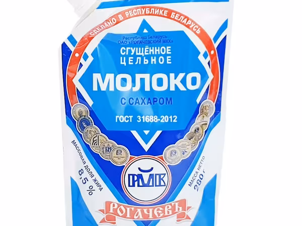 Мол. сгущ. сах.8,5%"рогачев"дой-пак270гр
