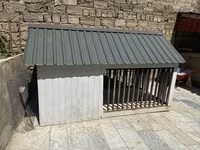 Böyük ölçülü it evi və açıq volyer - Karkas: qalın taxta — عکس 3